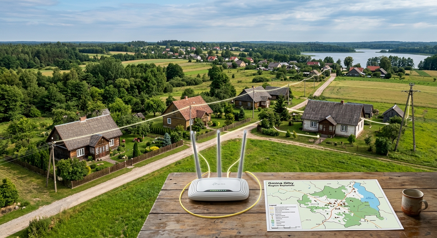 Szybki internet światłowodowy w Gibach i okolicy